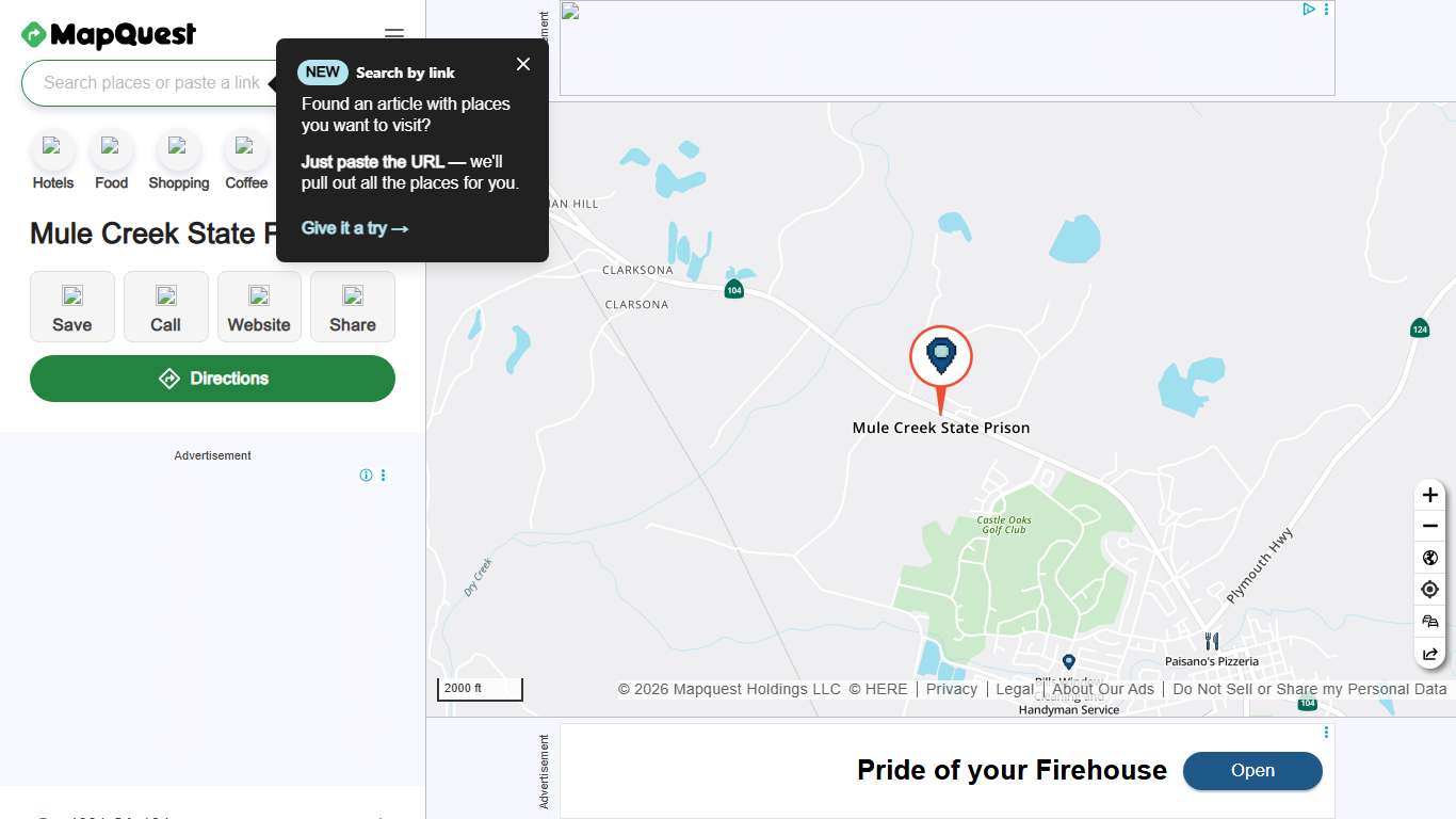 Mule Creek State Prison, 4001 CA-104, Ione, CA 95640, US - MapQuest